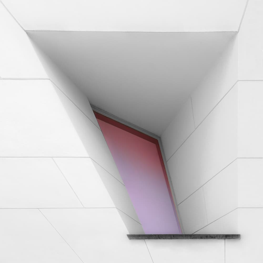 Red Light Geometry by Gilbert Claes — canvas wall art