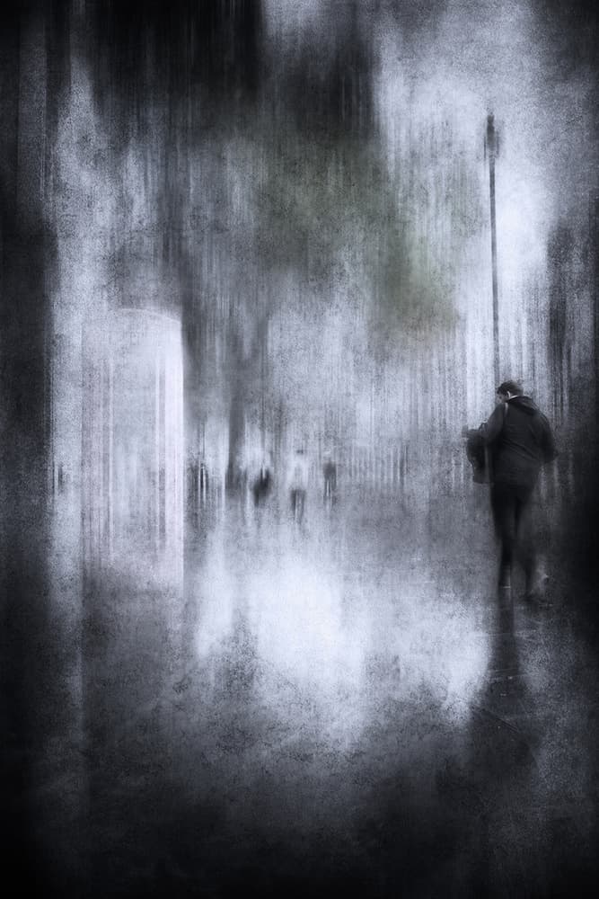 Moody City Walk by Nicodemo Quaglia — canvas wall art