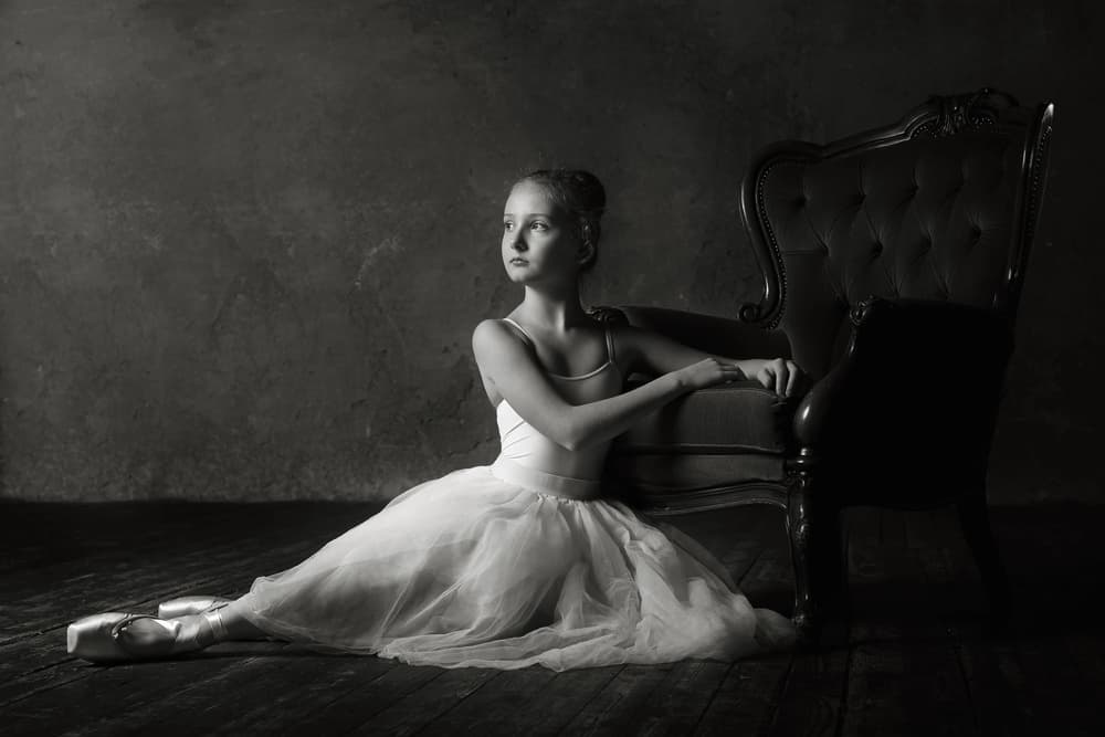 Classic Ballerina Portrait by Victoria Glinka — canvas wall art