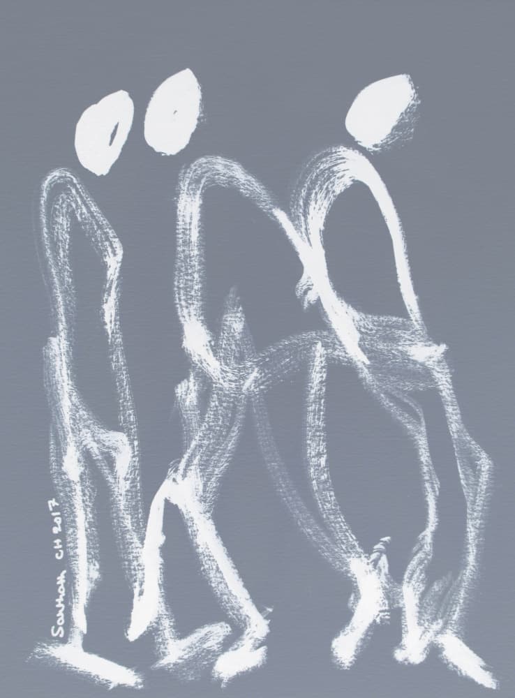 Quiet Steps Together by Santhosh ch — canvas wall art