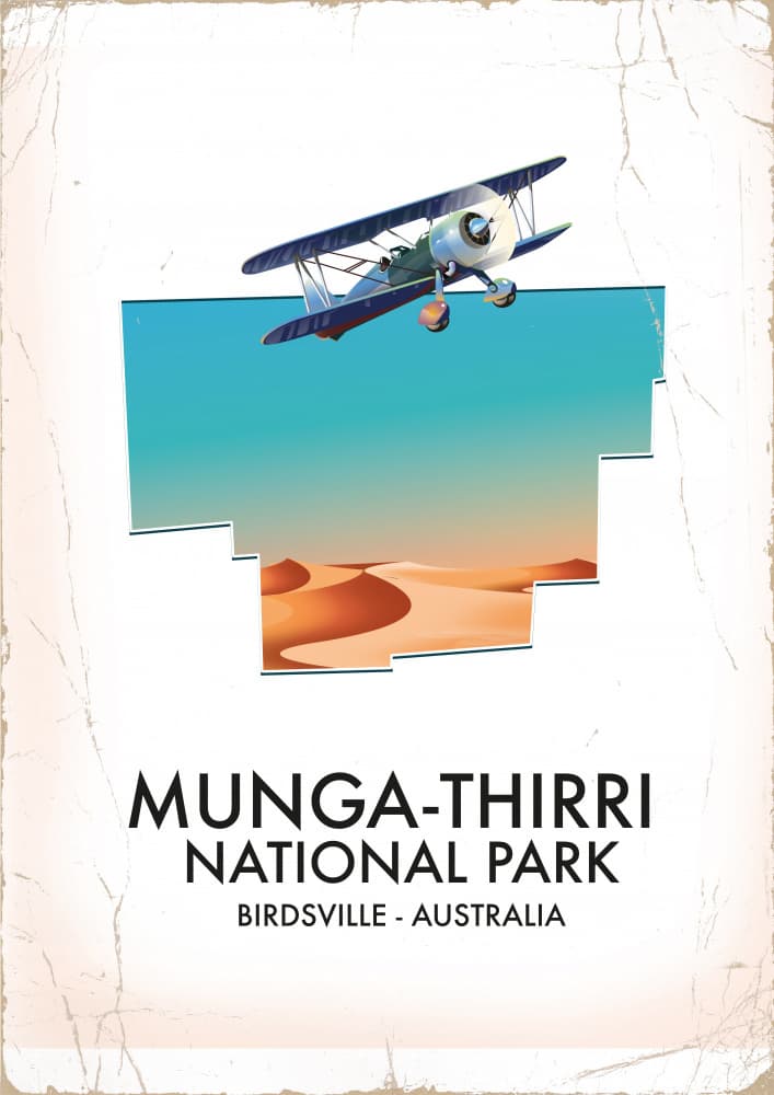 Munga-Thirri Desert Flight by Nicholas — canvas wall art
