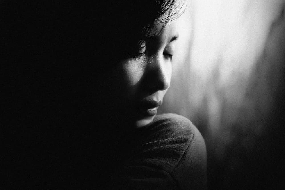 Pensive Woman Portrait by Teguh Yudhi Winarno — canvas wall art