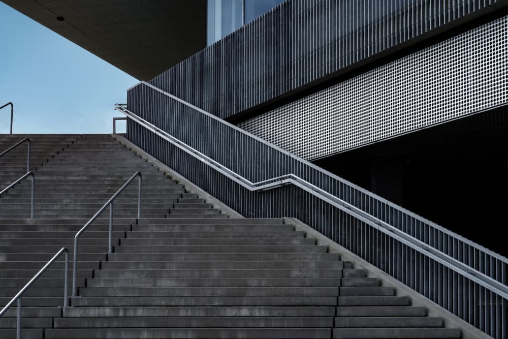 Ascending Modern Architecture by Linda Wride — canvas wall art