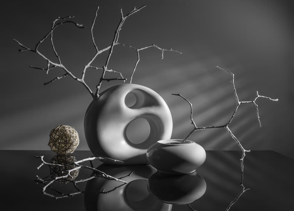 Modern Still Life Reflections by Evgeniy Popov — canvas wall art