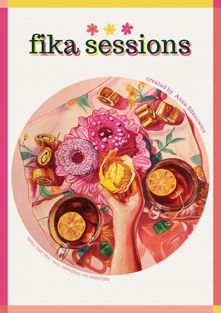 Cozy Fika Sessions by Anna Zdanowicz — canvas wall art