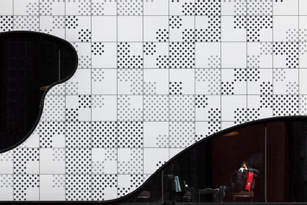 Dots and Curves Architecture by Theo Luycx — canvas wall art