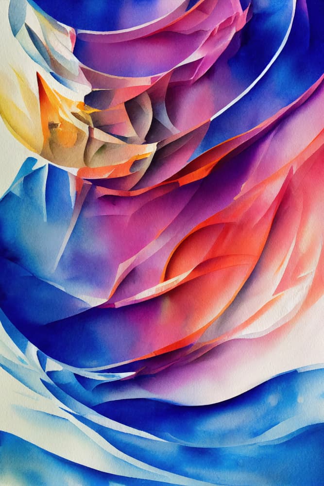 Vibrant Abstract Flow by Mauro — canvas wall art
