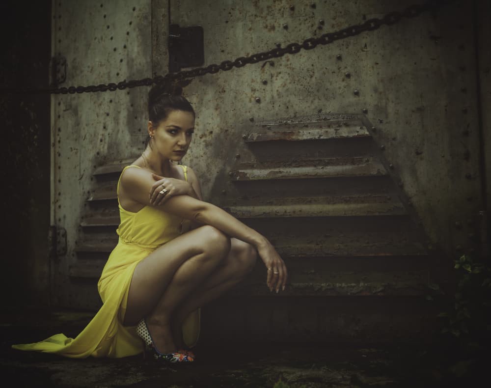Pensive Yellow Dress by Georgios Bero — canvas wall art