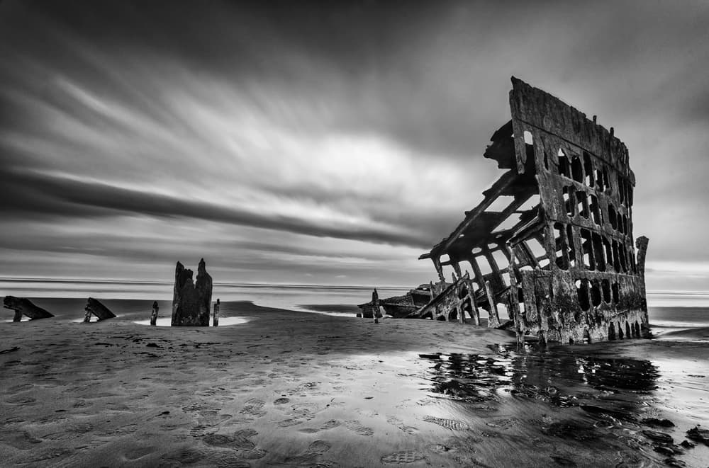 Dramatic Shipwreck on Coast by Lydia Jacobs — canvas wall art