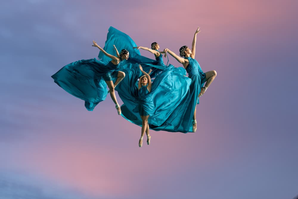 Ethereal Ballet Dancers by Sally Widjaja — canvas wall art