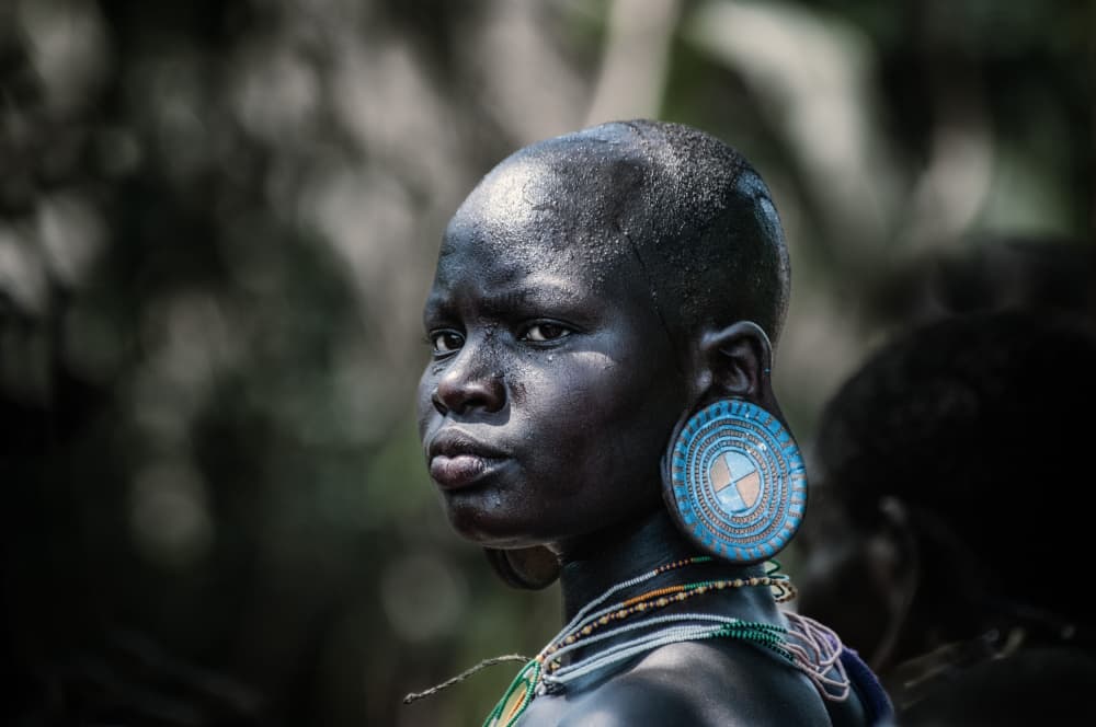 African Tribal Gaze by Trevor Cole — canvas wall art