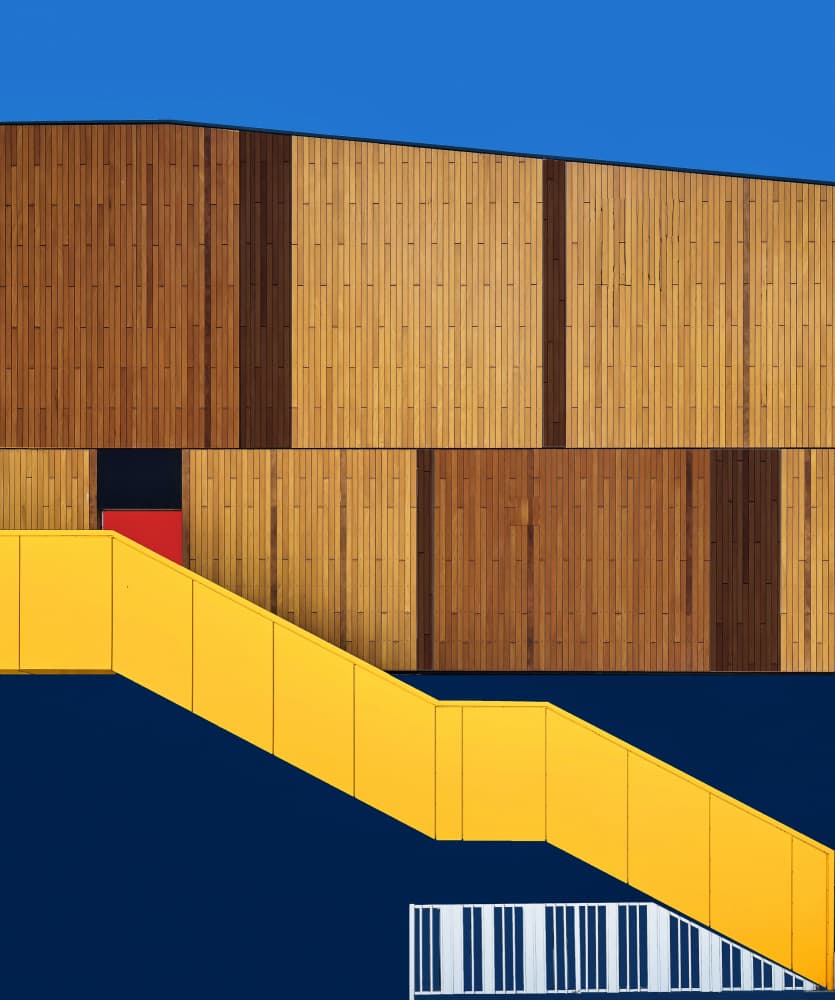 Vibrant Geometric Architecture by Arnon Orbach — canvas wall art