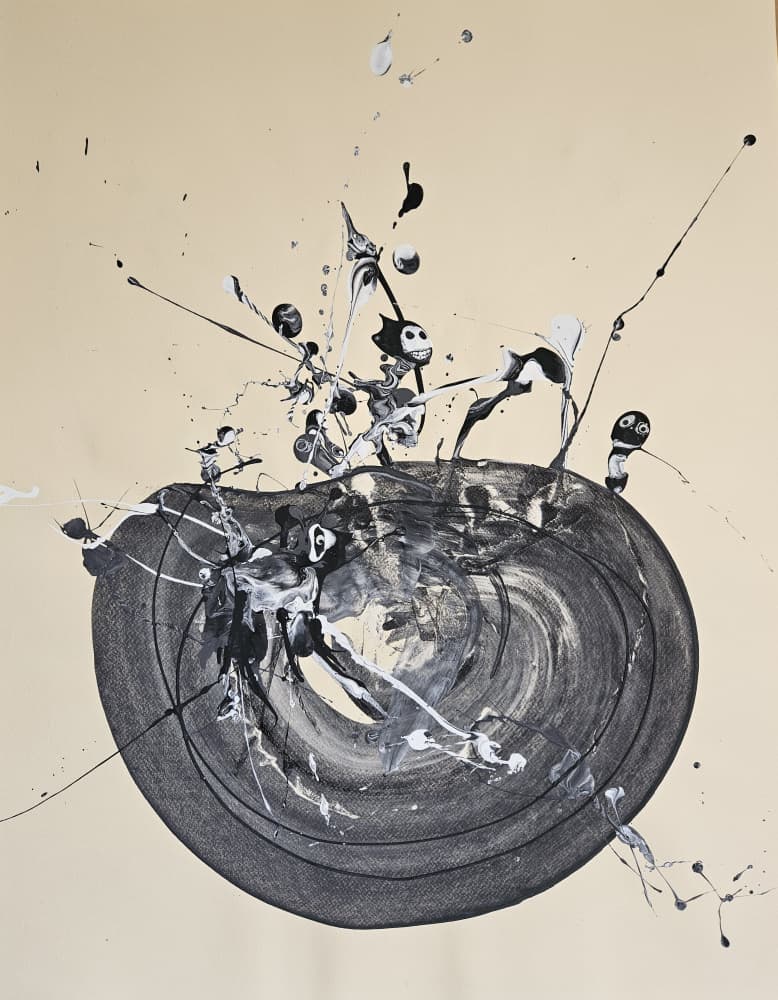 Whimsical Paint Splash by Stefano Mazzolini — canvas wall art