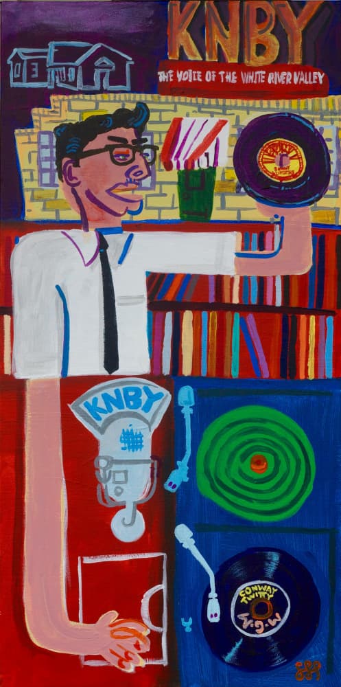 Vintage Radio Broadcaster by Steve Spencer — canvas wall art