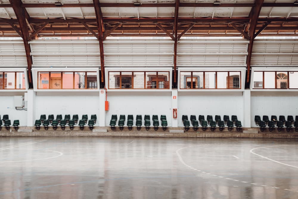 Quiet Sports Hall by Aimee Giles — canvas wall art