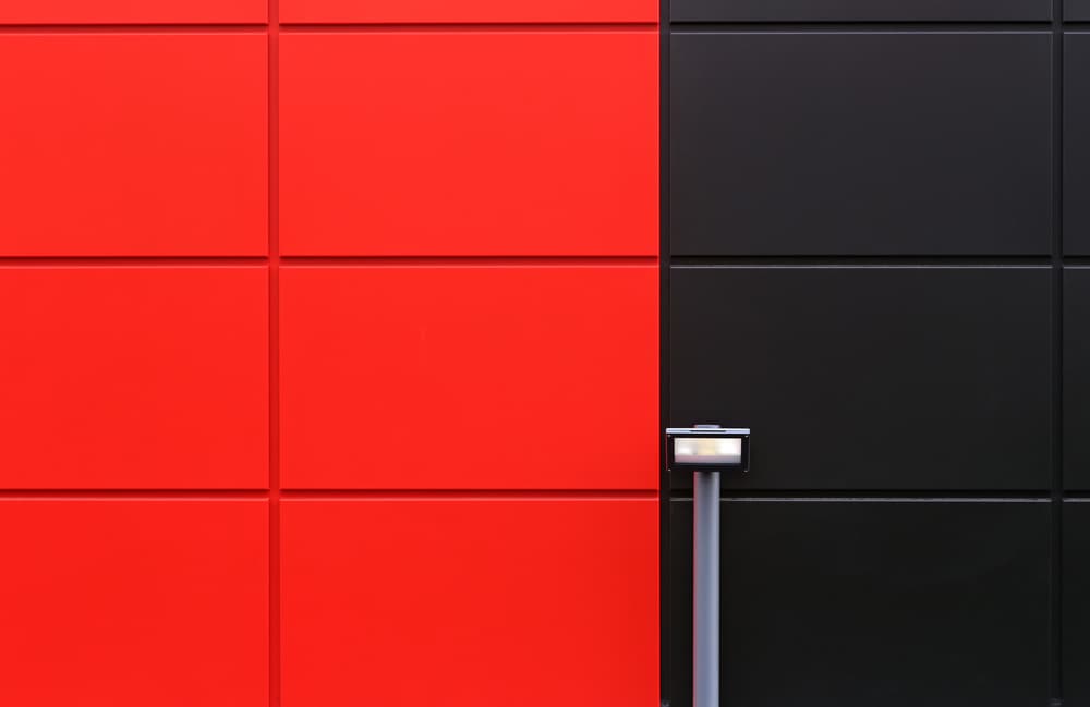 Red Black Wall Light by Hans-Wolfgang Hawerkamp — canvas wall art