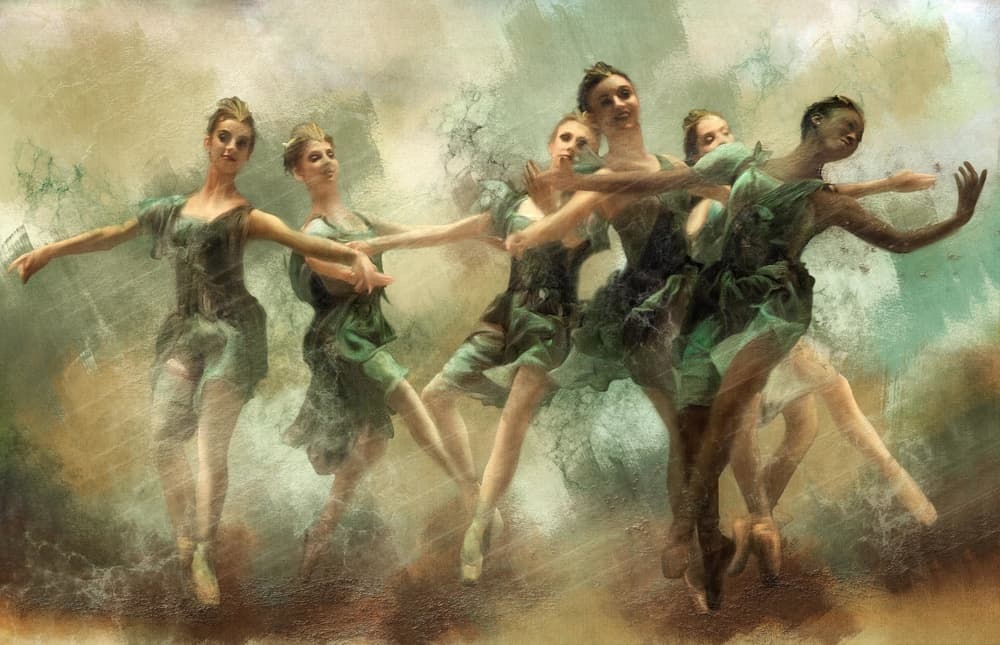 Ethereal Ballet Dance by Charlaine Gerber — canvas wall art