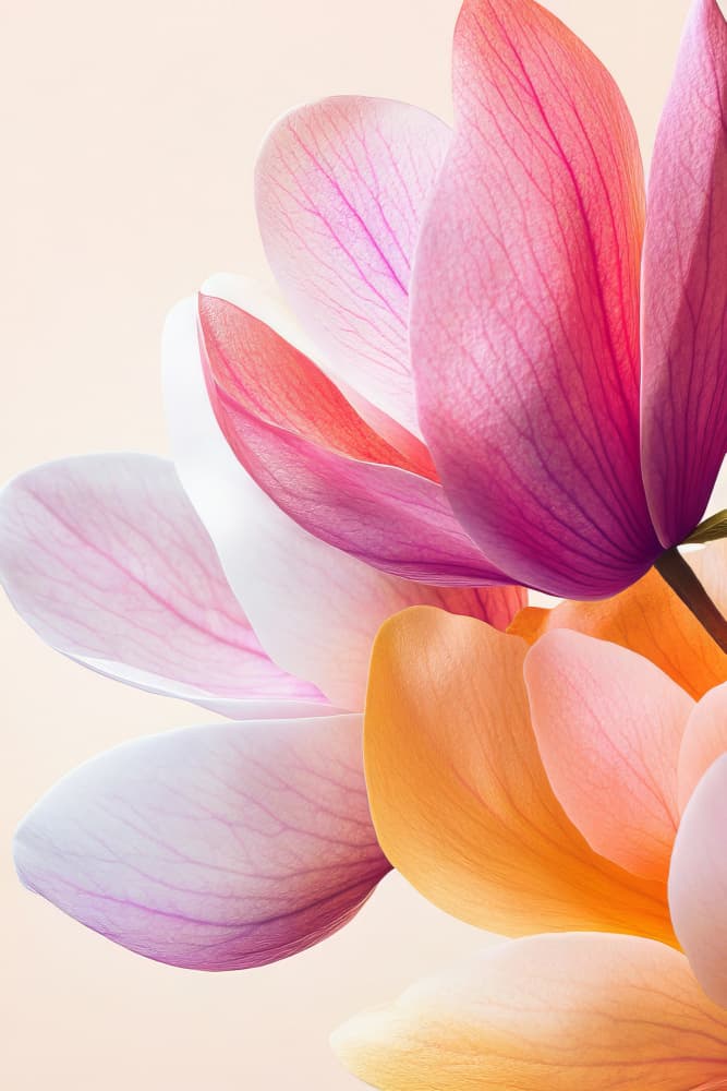 Soft Magnolia Petals by Bilge Paksoylu — canvas wall art