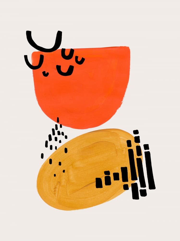 Bold Modern Abstract Shapes by Ejaaz Haniff — canvas wall art
