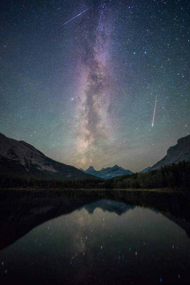 Milky Way Over Lake by Yongnan Li (李永男) — canvas wall art
