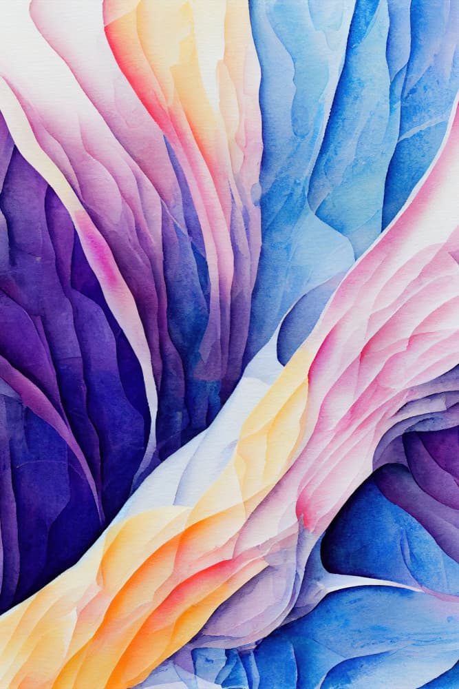 Vibrant Organic Flow by Mauro — canvas wall art