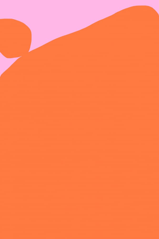 Orange Pink Abstract by Treechild — canvas wall art