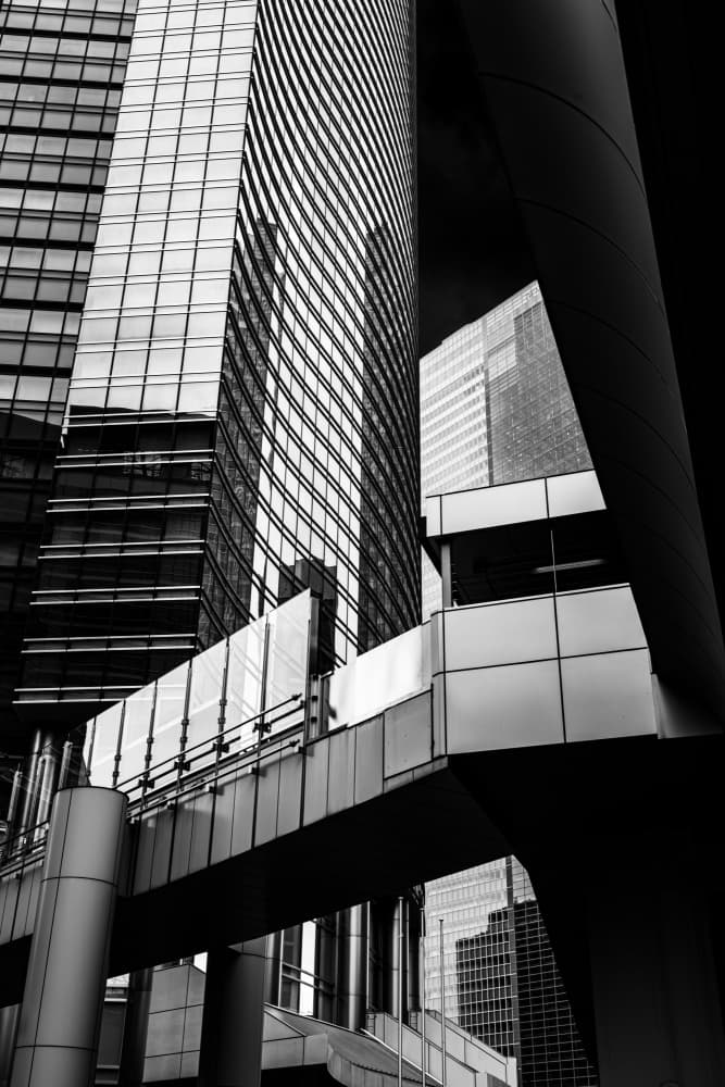 Modern City Architecture by Makihiko Hayama — canvas wall art