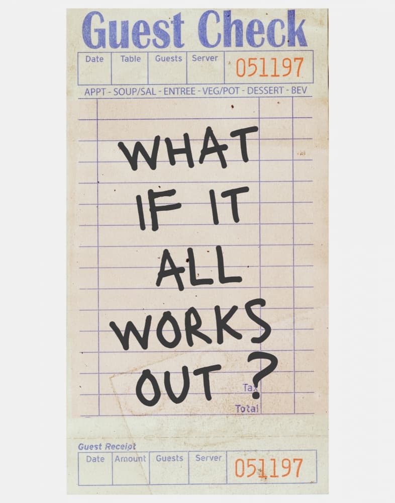 What If It Works Out by Jolly and Dash — canvas wall art