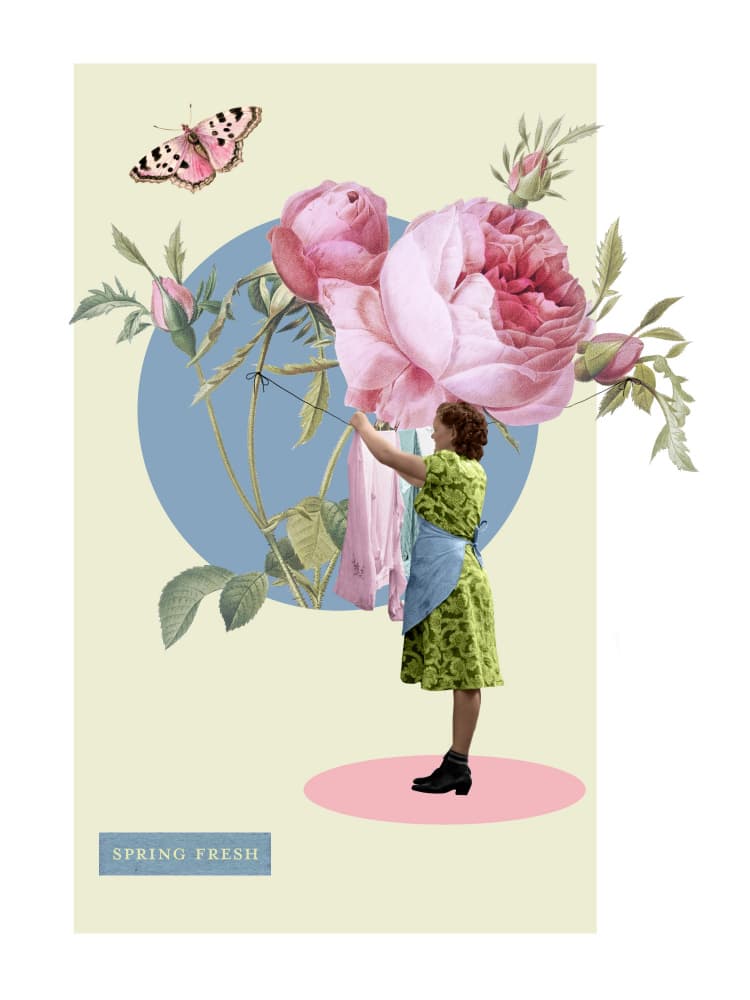 Spring Fresh Laundry by Marja van den Hurk — canvas wall art