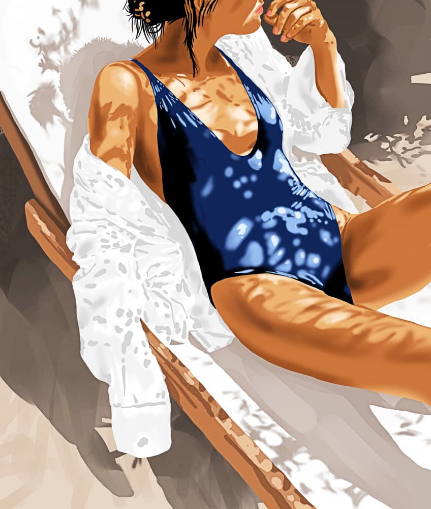 Summer Sunlight Relaxation by Uma Gokhale — canvas wall art