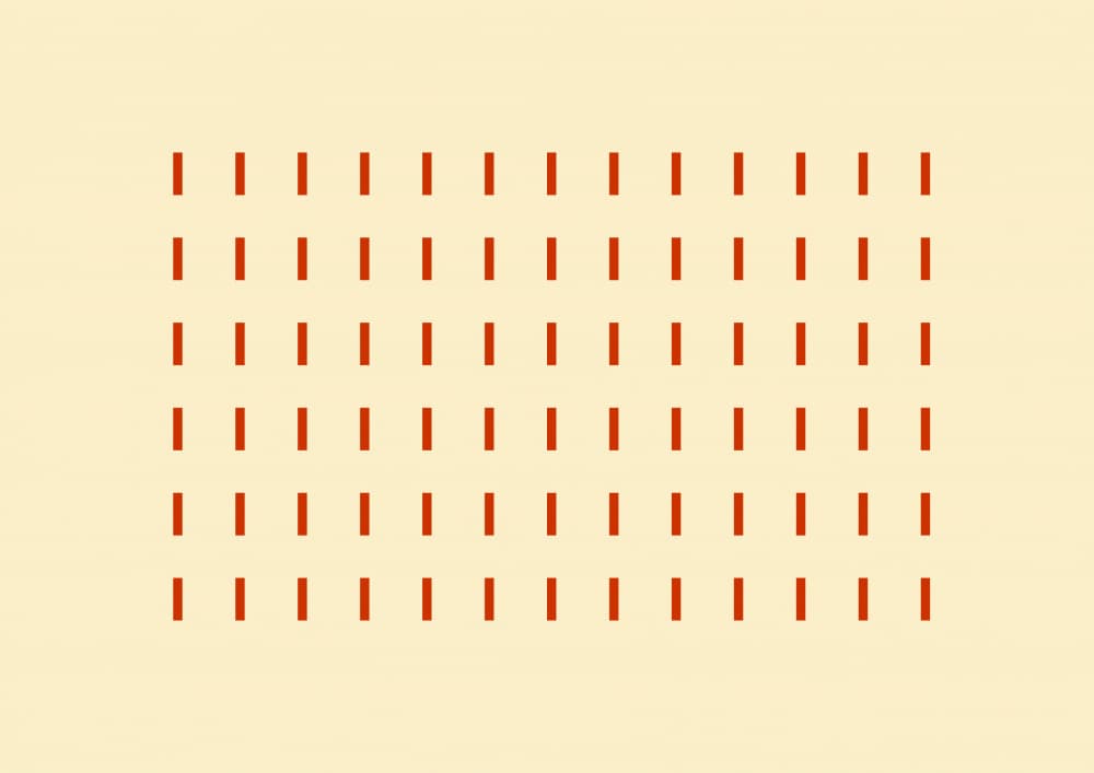 Red Dash Grid by Nilesh Kulkarni — canvas wall art