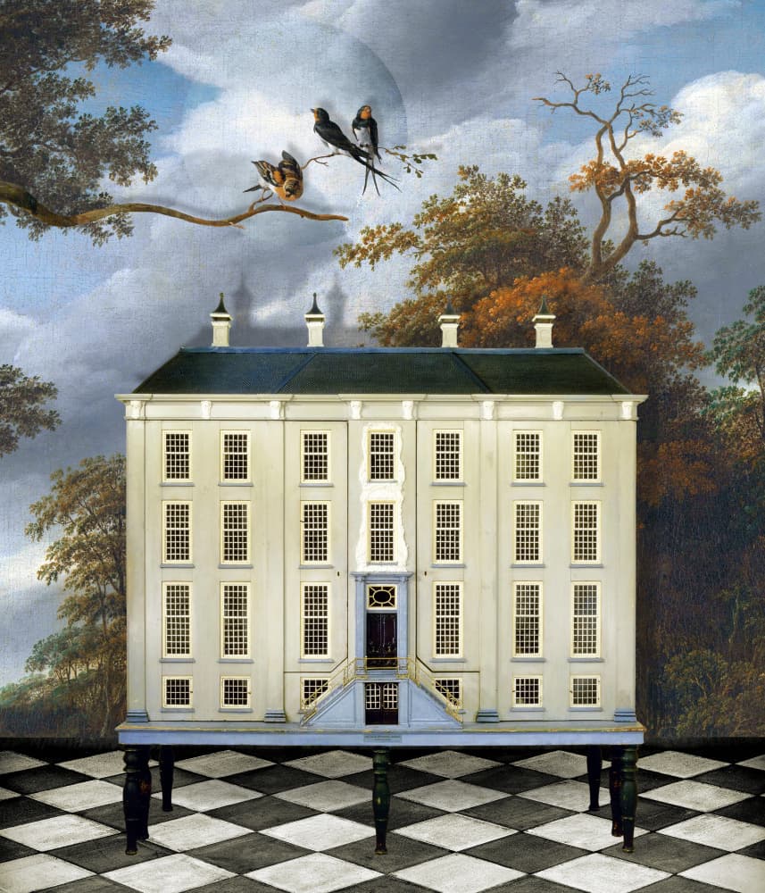 Whimsical Mansion Dream by Marja van den Hurk — canvas wall art