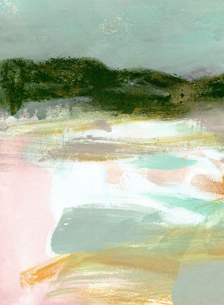 Pastel Landscape Serenity by Janel Bragg — canvas wall art
