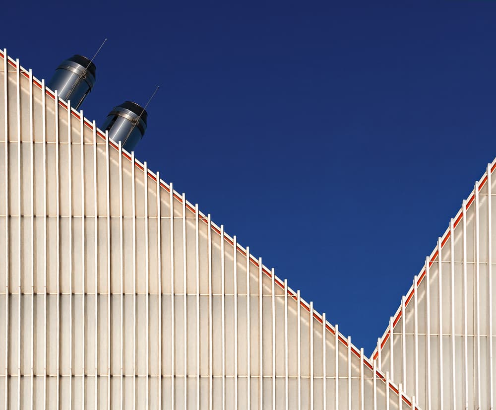 Geometric Blue Sky by Tomasz Buczkowski ( Tomush ) — canvas wall art