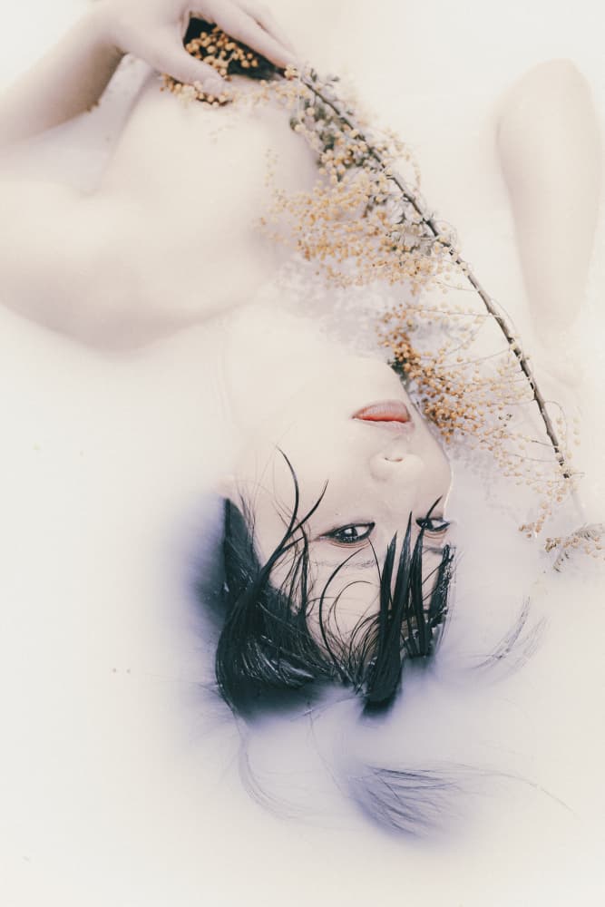 Milk Bath Serenity by Kurosaki Sangan — canvas wall art