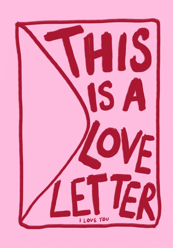 This is a Love Letter by Athene Fritsch — canvas wall art