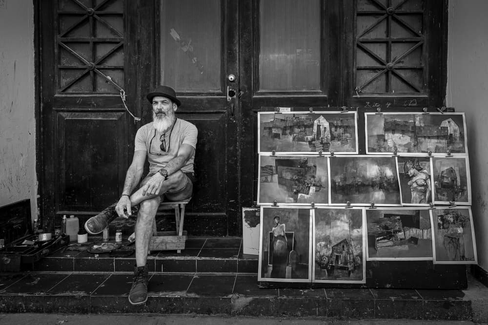 Street Artist Display by Irene Wu — canvas wall art