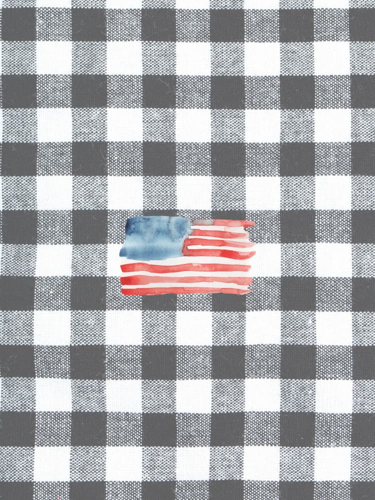 Rustic American Gingham by Jolly and Dash — canvas wall art