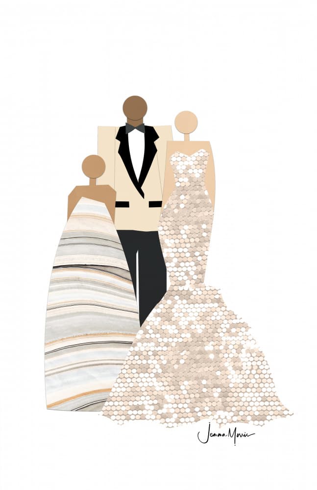 Elegant Formal Family by Jemma Morris — canvas wall art