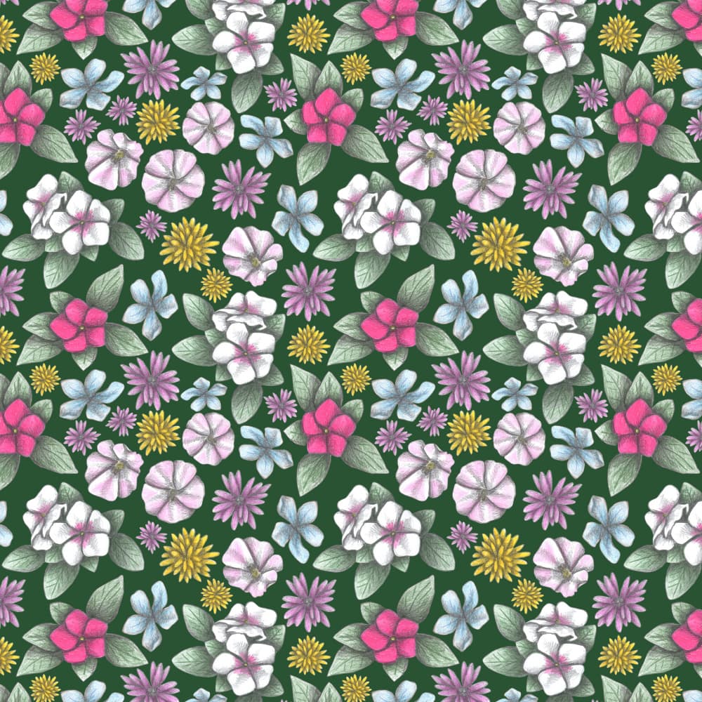 Vibrant Floral Garden by Cecilia Battaini — canvas wall art