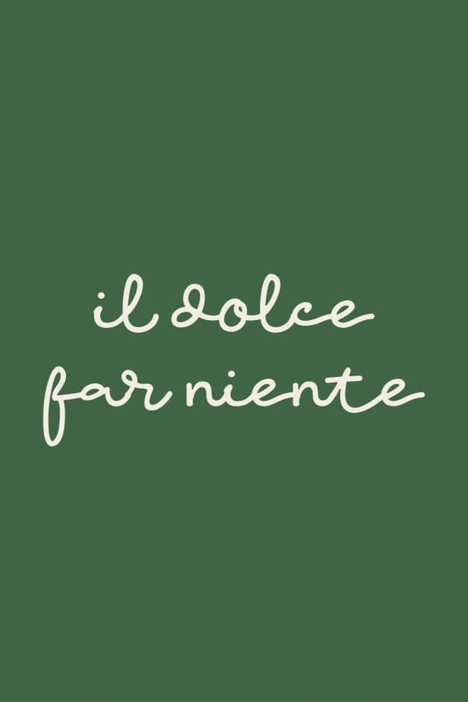 Il Dolce Far Niente by Karen Menzenbach — canvas wall art
