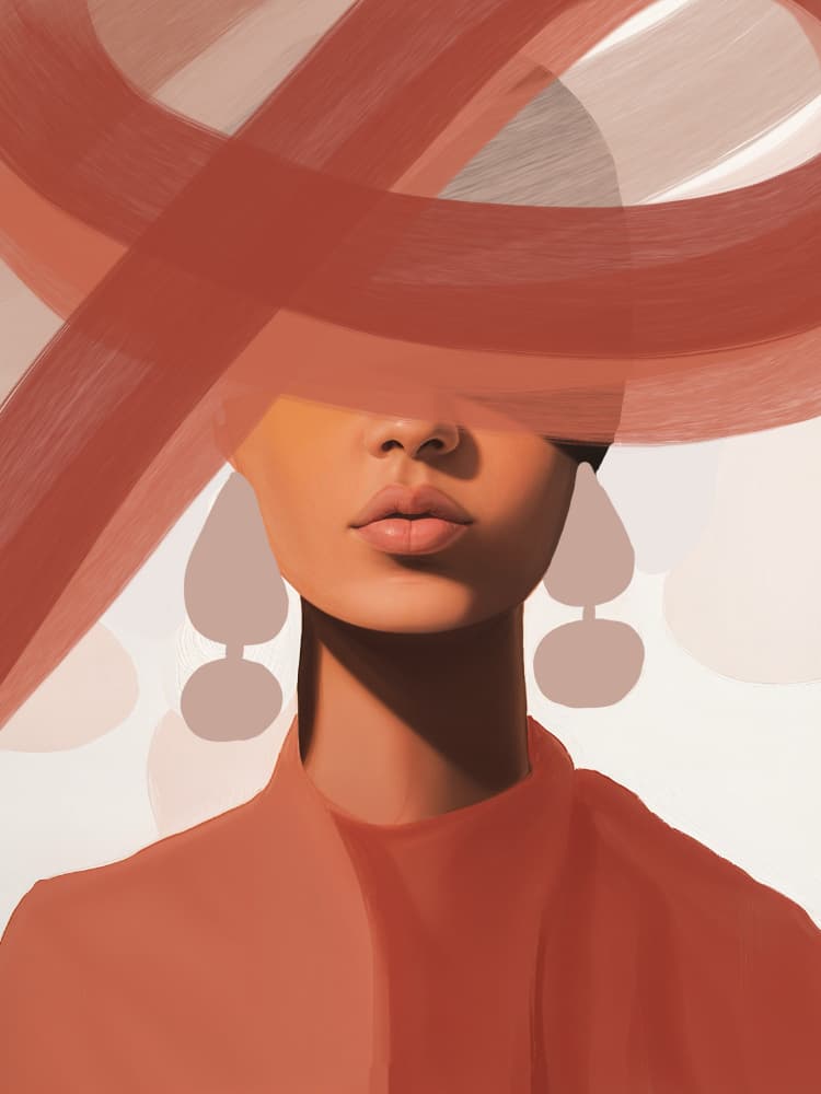 Modern Chic Portrait by Studio Palette — canvas wall art