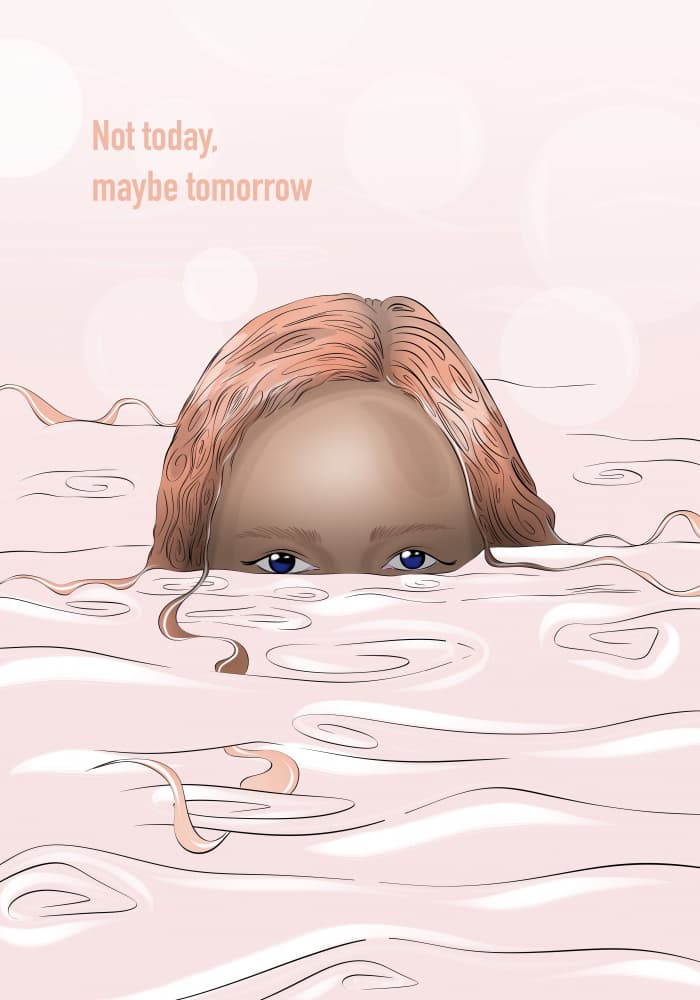 Not Today Maybe Tomorrow by Lisen Vennesland — canvas wall art