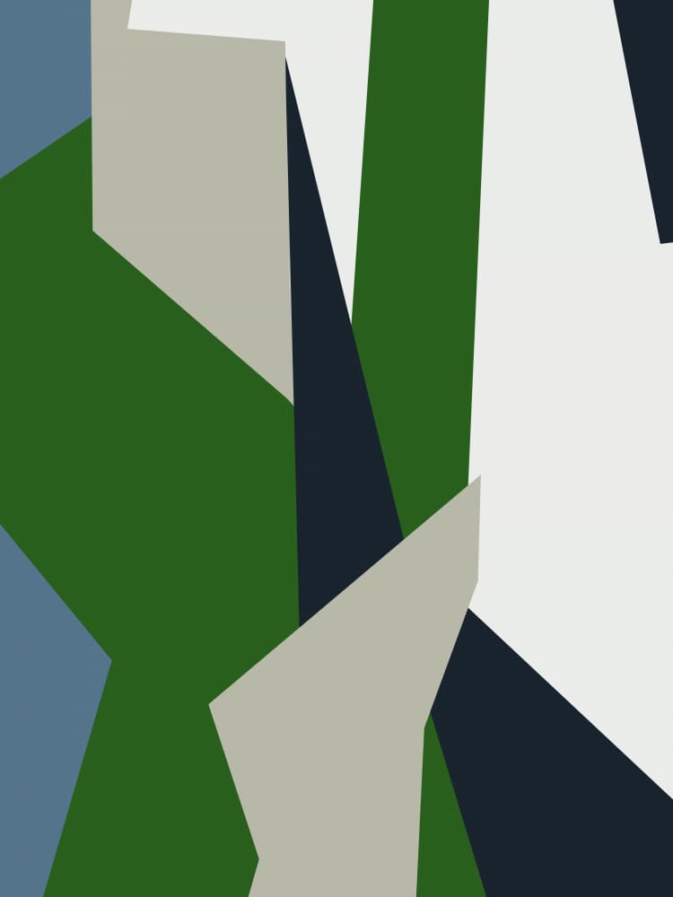 Sharp Geometric Forms by Little Dean — canvas wall art