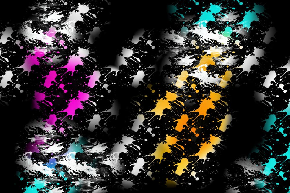 Abstract Color Splatter by Rafal Kulik — canvas wall art