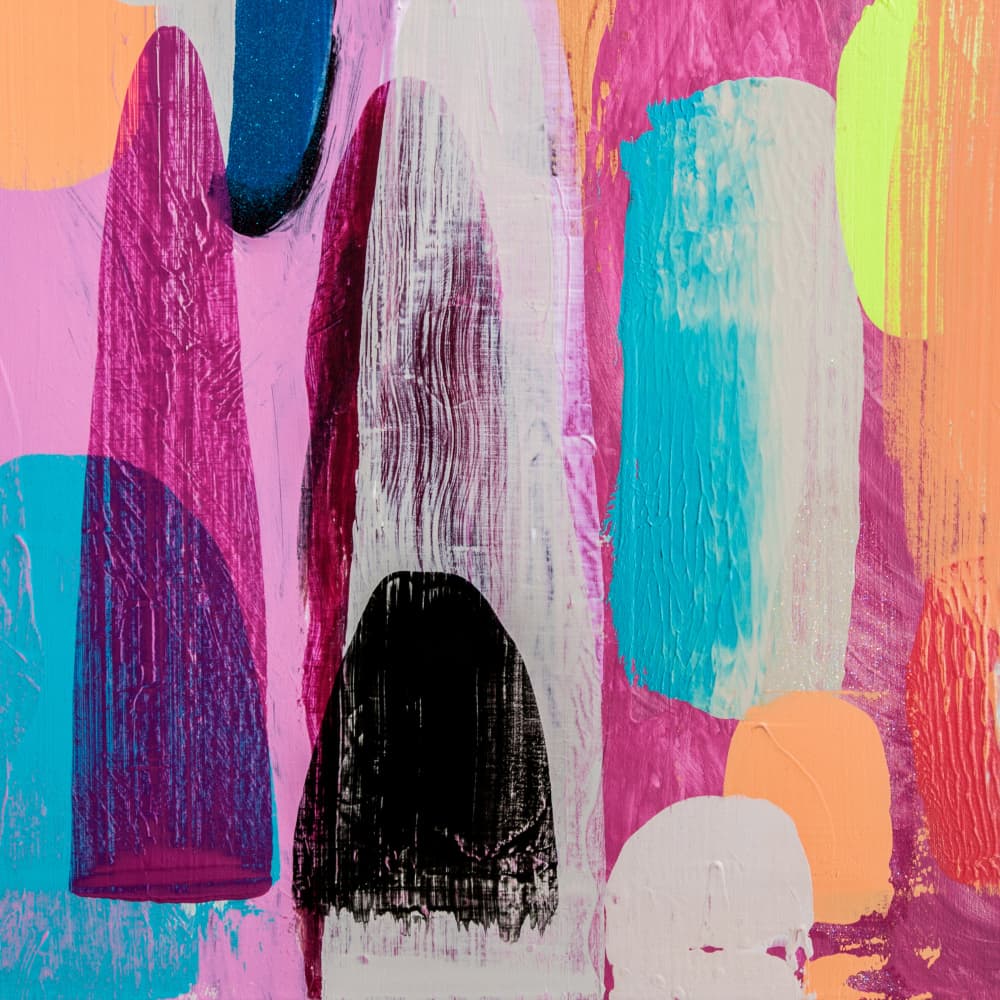 Vibrant Color Strokes by Diana Jahns — canvas wall art
