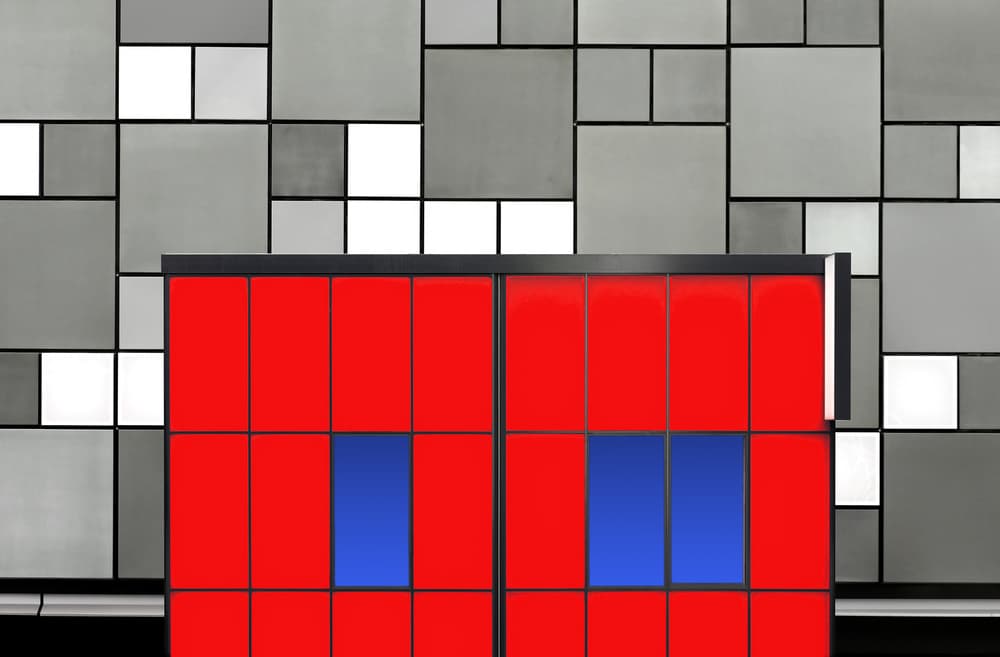 Bold Geometric Structure by Hans-Wolfgang Hawerkamp — canvas wall art