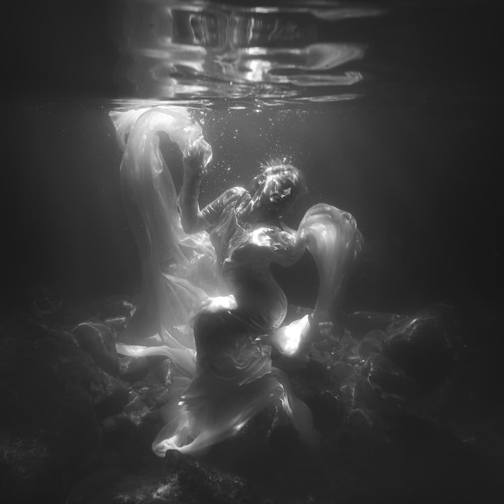 Ethereal Underwater Serenity by Paolo Lazzarotti — canvas wall art
