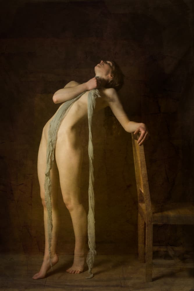 Graceful Draped Woman by Ruth Franke — canvas wall art