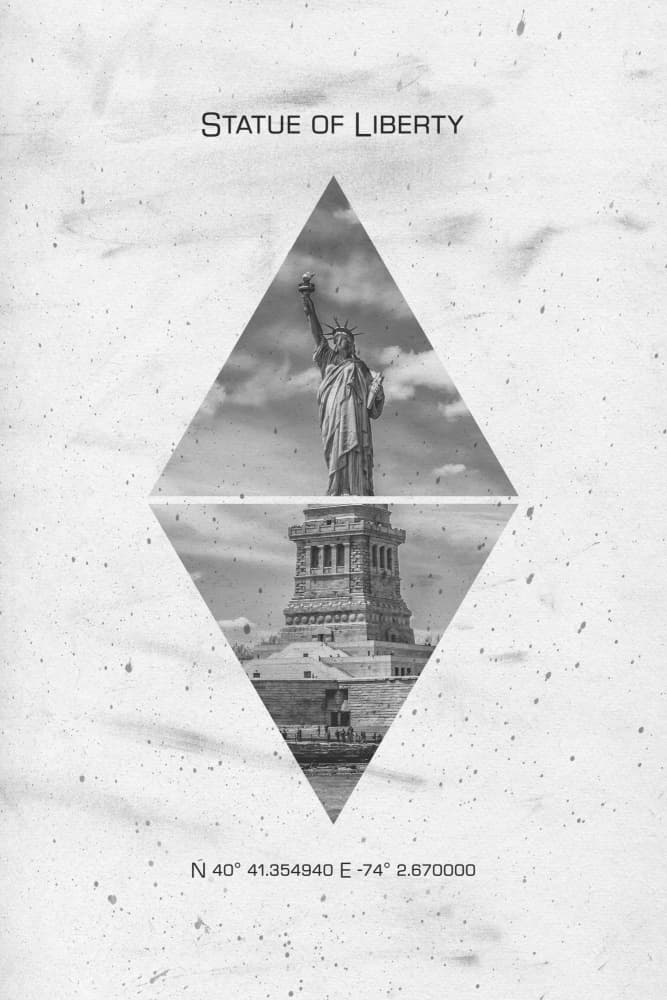 Iconic Liberty View by Melanie Viola — canvas wall art